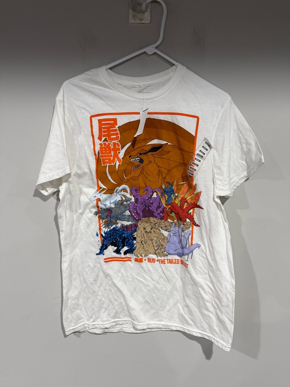 Naruto shirt size medium new tags BIJU THE TAILED BUSt